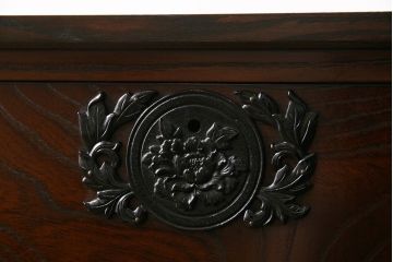 天板リメイク　筑後民芸家具　重厚な佇まいの箪笥ローチェスト(衣装箪笥、テレビボード)