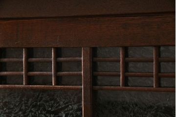 レトロ家具　大正ロマン　レトロガラスが味わい深いリメイクサイドボード(戸棚、収納棚)