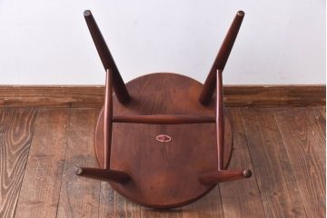 中古　秋田木工　レトロなスピンドルチェア(ダイニングチェア)