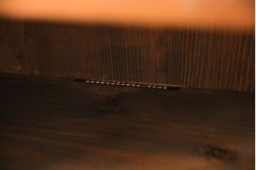 【A様ご成約済み・ご決済用】和製アンティーク　丸窓が可愛らしいハーモニカ付きローボード(カップボード、食器棚、収納棚)