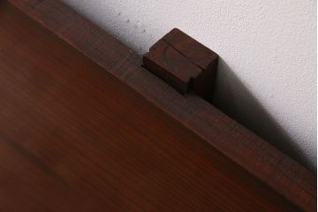 アンティーク家具　和製アンティーク　漆塗りが上質な和を演出するケヤキ一枚板(古材、材料)