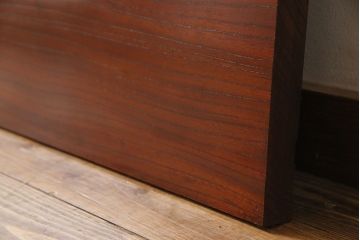 アンティーク家具　和製アンティーク　漆塗りが上質な和を演出するケヤキ一枚板(古材、材料)