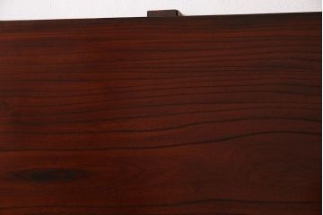 アンティーク家具　和製アンティーク　漆塗りが上質な和を演出するケヤキ一枚板(古材、材料)