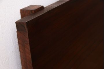 アンティーク家具　和製アンティーク　漆塗りが上質な和を演出するケヤキ一枚板(古材、材料)