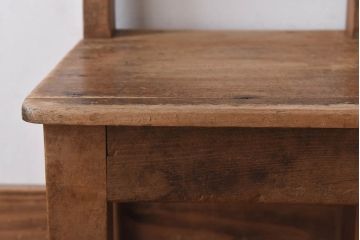 レトロ家具　昭和期　レトロな雰囲気が漂う小さなチェア(椅子、小イス)(2)