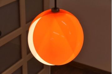 昭和レトロ　つぼみのようなデザインが魅力のシェード(天井照明、ペンダントライト)(1)