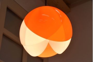 昭和レトロ　つぼみのようなデザインが魅力のシェード(天井照明、ペンダントライト)(1)