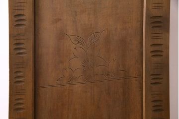 中古　伝統工芸軽井沢彫り　華やかな印象のドレッシングチェスト(ドレッサー、鏡、ミラー)