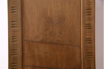 中古　伝統工芸軽井沢彫り　華やかな印象のドレッシングチェスト(ドレッサー、鏡、ミラー)