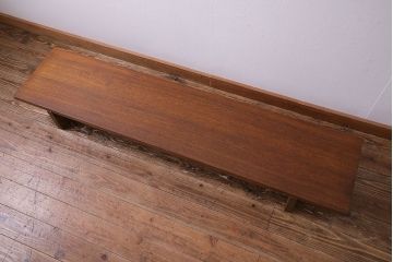 アンティーク家具　昭和　天板一枚板　使い勝手の良い裁ち板(ローテーブル、作業台)(1)