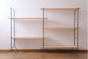 【M様ご成約済・ご決済用】ラフジュオリジナル アイアンの薄型飾り棚(陳列  棚、アイアンラック)