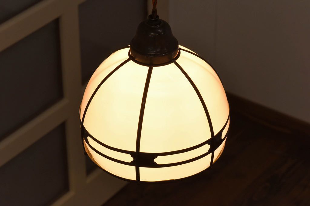 和モダンな雰囲気が魅力的な銅巻きペンダントライト(天井照明、吊り下げ照明、シェード)(1)