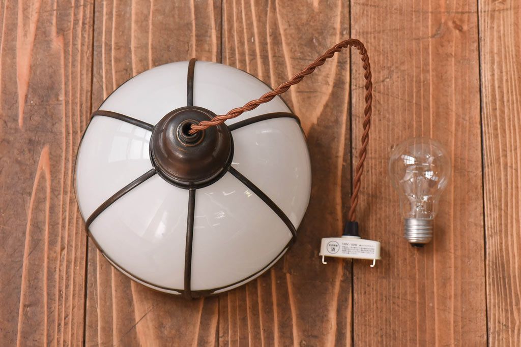 和モダンな雰囲気が魅力的な銅巻きペンダントライト(天井照明、吊り下げ照明、シェード)(1)