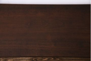 桂材一枚板　リメイク　味わいある古材を使用したアイアンサイドテーブル(作業台、飾り台、カフェテーブル)(1)