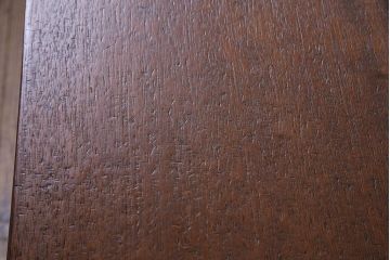 ラワン材一枚板　味わいある古材をリメイクした鉄脚サイドテーブル(作業台、飾り台、カフェテーブル)