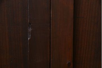 和製アンティーク　鋲が重厚感と渋さを醸し出す板戸(引き戸、建具)2枚セット(1)