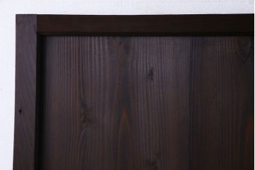 和製アンティーク　鋲が重厚感と渋さを醸し出す板戸(引き戸、建具)2枚セット(2)
