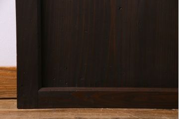 和製アンティーク　鋲が重厚感と渋さを醸し出す板戸(引き戸、建具)2枚セット(2)