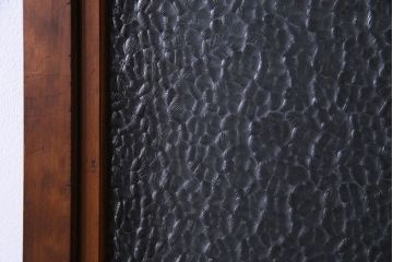 花模様プレスガラス入り レトロな和の味わいが魅力の帯戸(ガラス帯戸、ガラス戸、引き戸、建具)