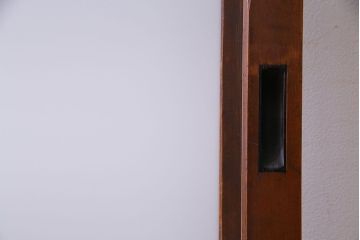 花模様プレスガラス入り レトロな和の味わいが魅力の帯戸(ガラス帯戸、ガラス戸、引き戸、建具)