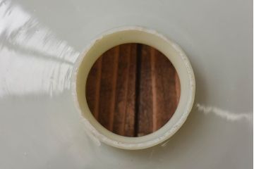 昭和レトロ　柔らかな光を作り出す平笠シェードのペンダントライト(天井照明、吊り下げ照明、電笠)