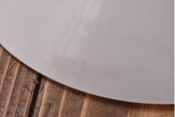 昭和レトロ　柔らかな光を作り出す平笠シェードのペンダントライト(天井照明、吊り下げ照明、電笠)(1)