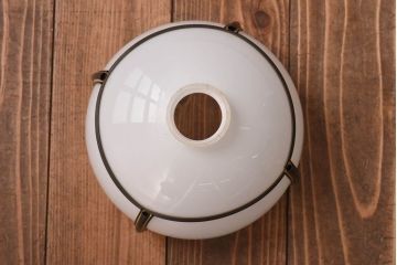 昭和レトロ　鶴のモチーフから和を感じるシェード(天井照明、電笠、吊り照明)