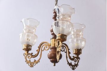イタリアビンテージ　シックな高級感を演出するシャンデリア(天井照明、ランプ)