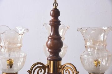 イタリアビンテージ　シックな高級感を演出するシャンデリア(天井照明、ランプ)