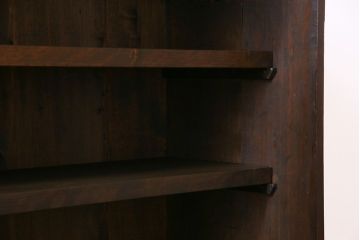 アンティーク家具　昭和初期　網代編み　和の雰囲気を高める小振りな戸棚(収納棚)