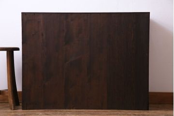 アンティーク家具　昭和初期　網代編み　和の雰囲気を高める小振りな戸棚(収納棚)