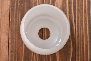 昭和レトロ　丸みを帯びた筒型のシェードが愛らしいペンダントライト(天井照明、吊り下げ照明)