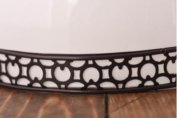 昭和レトロ　和モダンな雰囲気漂うガラスシェードのペンダントライト(天井照明、吊り下げ照明)