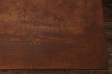 ジャンク品　古い麺打ち台をリメイクした鉄脚付き作業台(鉄脚テーブル)