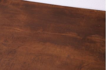 ジャンク品　古い麺打ち台をリメイクした鉄脚付き作業台(鉄脚テーブル)