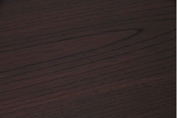 リメイク品　古材使用　欅材の深い色味が魅力の鉄脚テーブル(サイドテーブル、作業台、カフェテーブル)(R-029727)