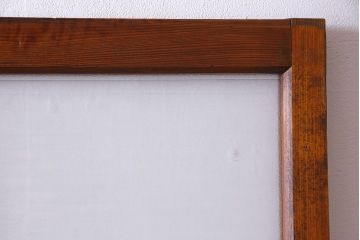 銀モールガラスが入った昭和レトロなガラス戸(引き戸、建具)