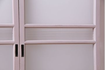 淡いカラーが可愛らしいペイントガラス戸(窓)2枚セット