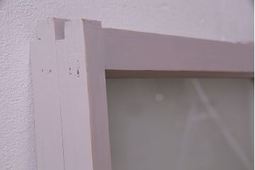 淡いカラーが可愛らしいペイントガラス戸(窓)2枚セット