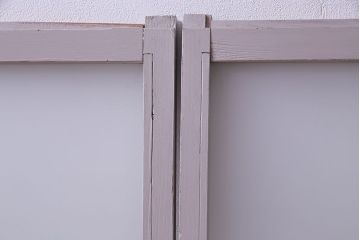 淡いカラーが可愛らしいペイントガラス戸(窓)2枚セット