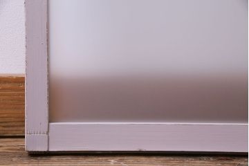 淡いカラーが可愛らしいペイントガラス戸(窓)2枚セット