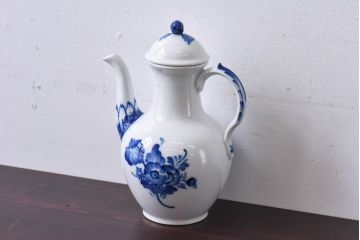 中古　ROYAL COPENHAGEN(ロイヤルコペンハーゲン)　ブルーフラワー　プレイン　コーヒーポット(ピッチャー、洋食器)(1)