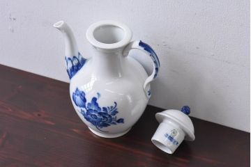 中古　ROYAL COPENHAGEN(ロイヤルコペンハーゲン)　ブルーフラワー　プレイン　コーヒーポット(ピッチャー、洋食器)(1)