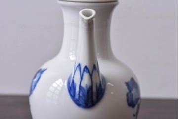 アンティーク雑貨　中古　ROYAL COPENHAGEN(ロイヤルコペンハーゲン)　ブルーフラワー　プレイン　コーヒーポット(ピッチャー、洋食器)(2)