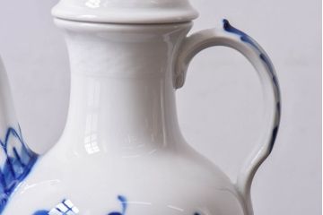 アンティーク雑貨　中古　ROYAL COPENHAGEN(ロイヤルコペンハーゲン)　ブルーフラワー　プレイン　コーヒーポット(ピッチャー、洋食器)(2)