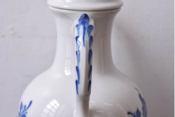 アンティーク雑貨　中古　ROYAL COPENHAGEN(ロイヤルコペンハーゲン)　ブルーフラワー　プレイン　コーヒーポット(ピッチャー、洋食器)(2)