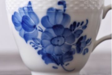 アンティーク雑貨　中古　ROYAL COPENHAGEN(ロイヤルコペンハーゲン)　blue flower　カップ&ソーサー(コーヒーカップ、洋食器)2客セット