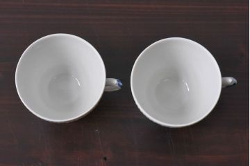 アンティーク雑貨　中古　ROYAL COPENHAGEN(ロイヤルコペンハーゲン)　blue flower　カップ&ソーサー(コーヒーカップ、洋食器)2客セット