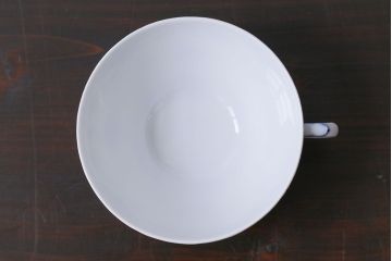 アンティーク雑貨　中古　ROYAL COPENHAGEN(ロイヤルコペンハーゲン)　ブルーフルーテッド　フルレース　カップ&ソーサー(ティーカップ、洋食器)2客セット(定価約8万6千円)(2)
