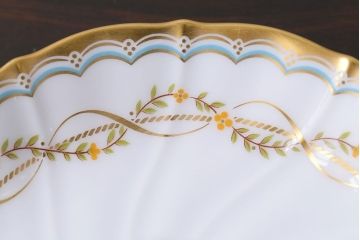 アンティーク雑貨　中古　ノリタケ(Noritake、則武)　ダイヤモンドコレクション印　カップ&ソーサー2客セット(洋食器)(1)